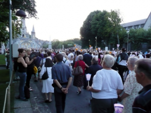 Lichterprozession in Lourdes