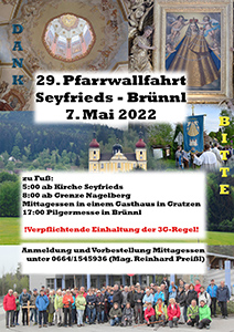 Anmeldung zur Brünnlwallfahrt 2022